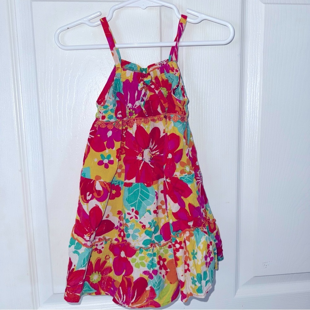 Young land Floral Orange Dress - 3